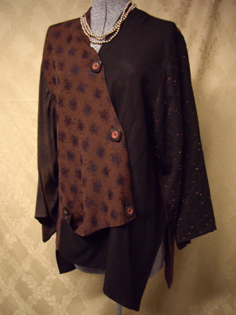 Donna Jessica Nothing Matches Tunic Jacket Lagenlook Sz 2 43 Bust